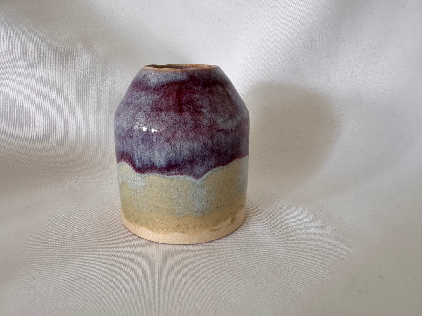 Bud vase (purple & turquoise)