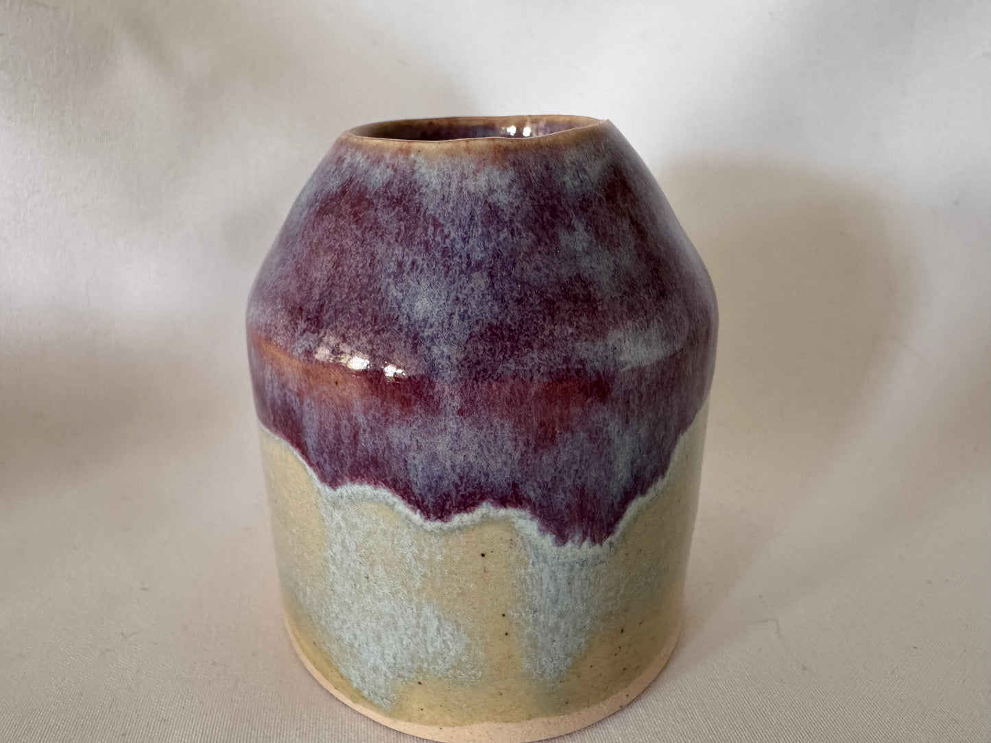Bud vase (purple & turquoise)