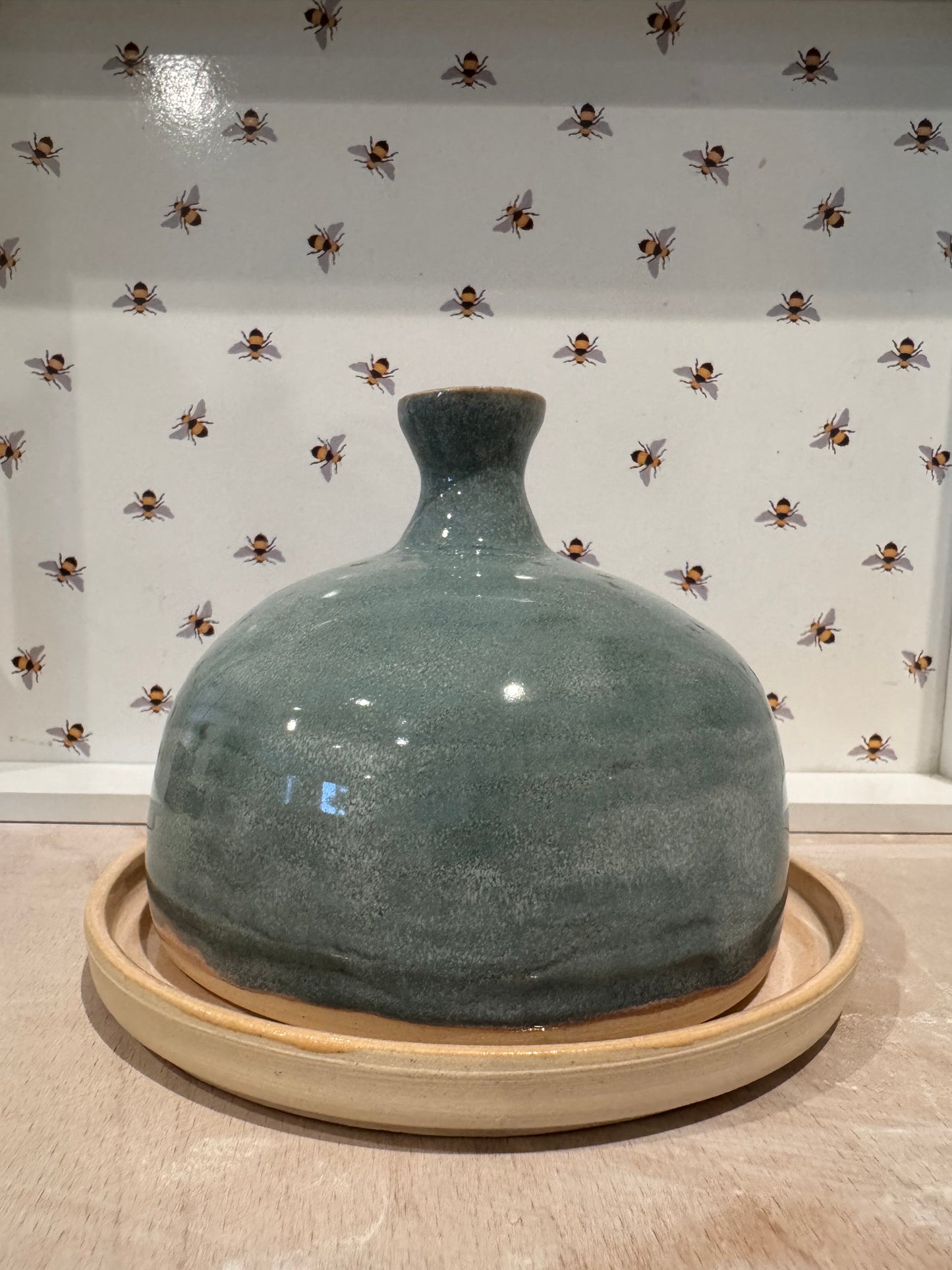 Butter dish (soft turquoise)