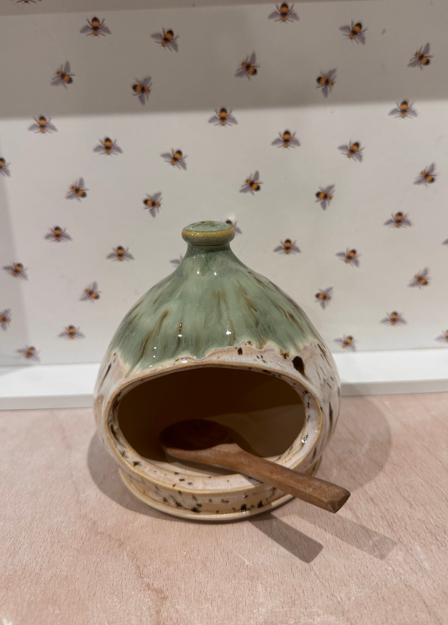 Salt pig (green/ cream/ flecks)