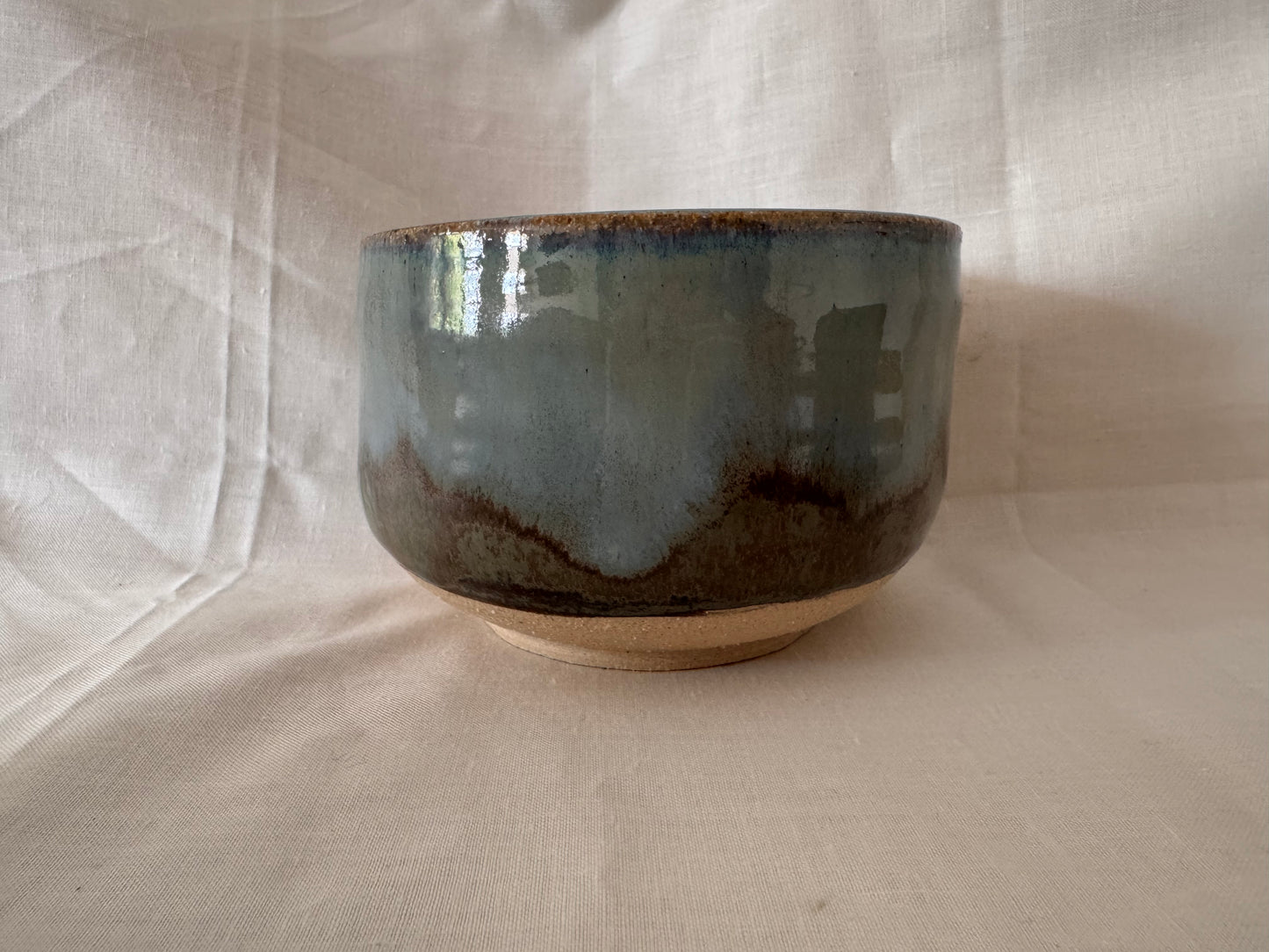 Large bowl (green-grey tones, for soup)