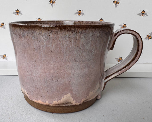 A mug (lavender mist on dark clay)