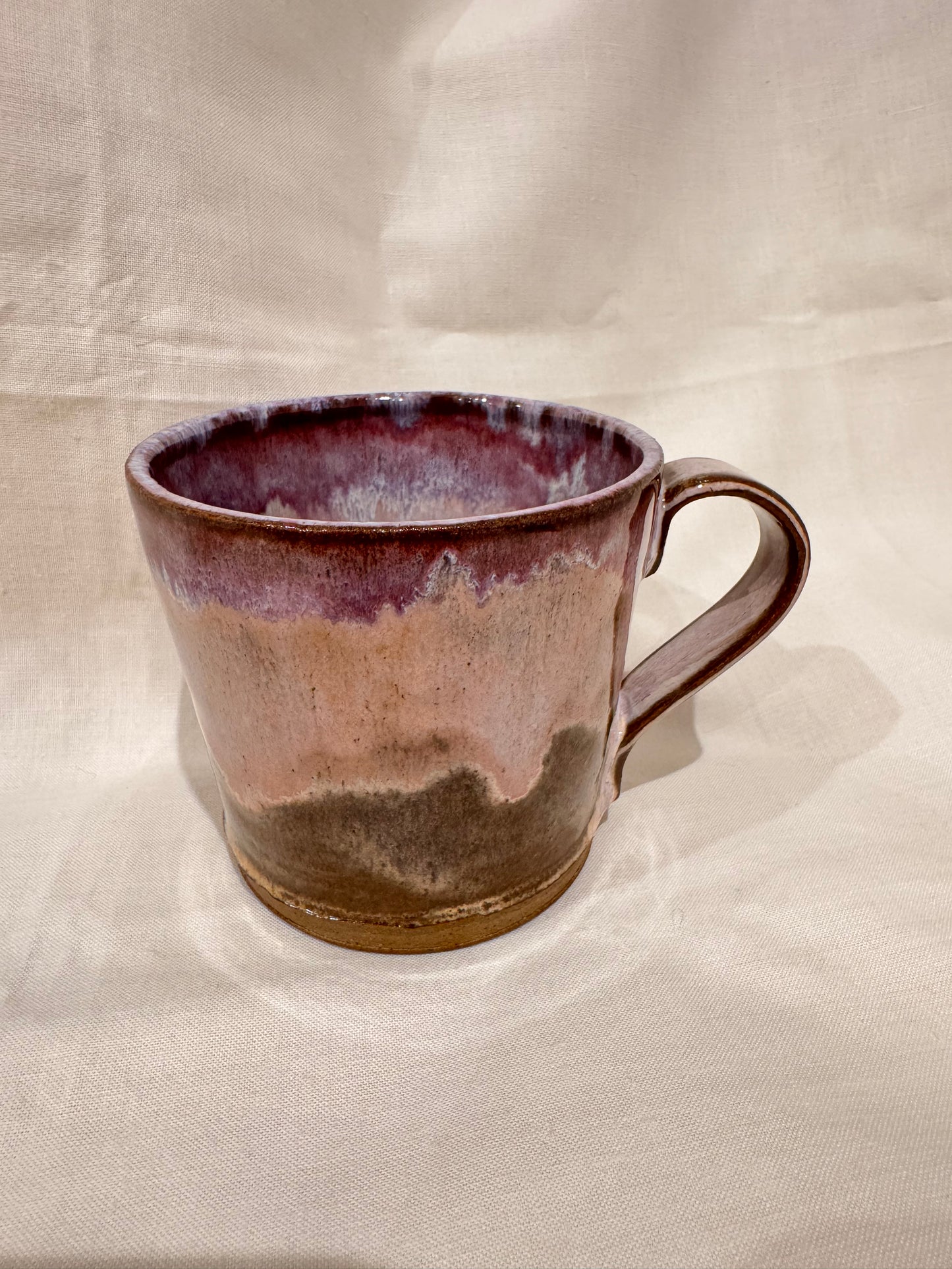 A mug (lavender mist on dark clay)