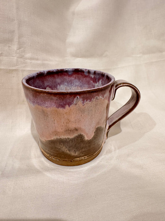 A mug (lavender mist on dark clay)
