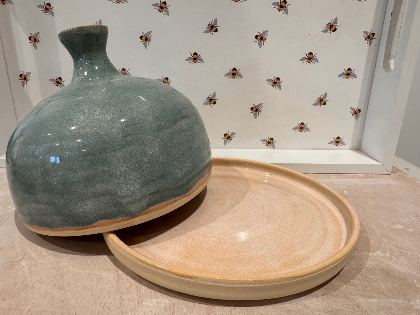 Butter dish (soft turquoise)