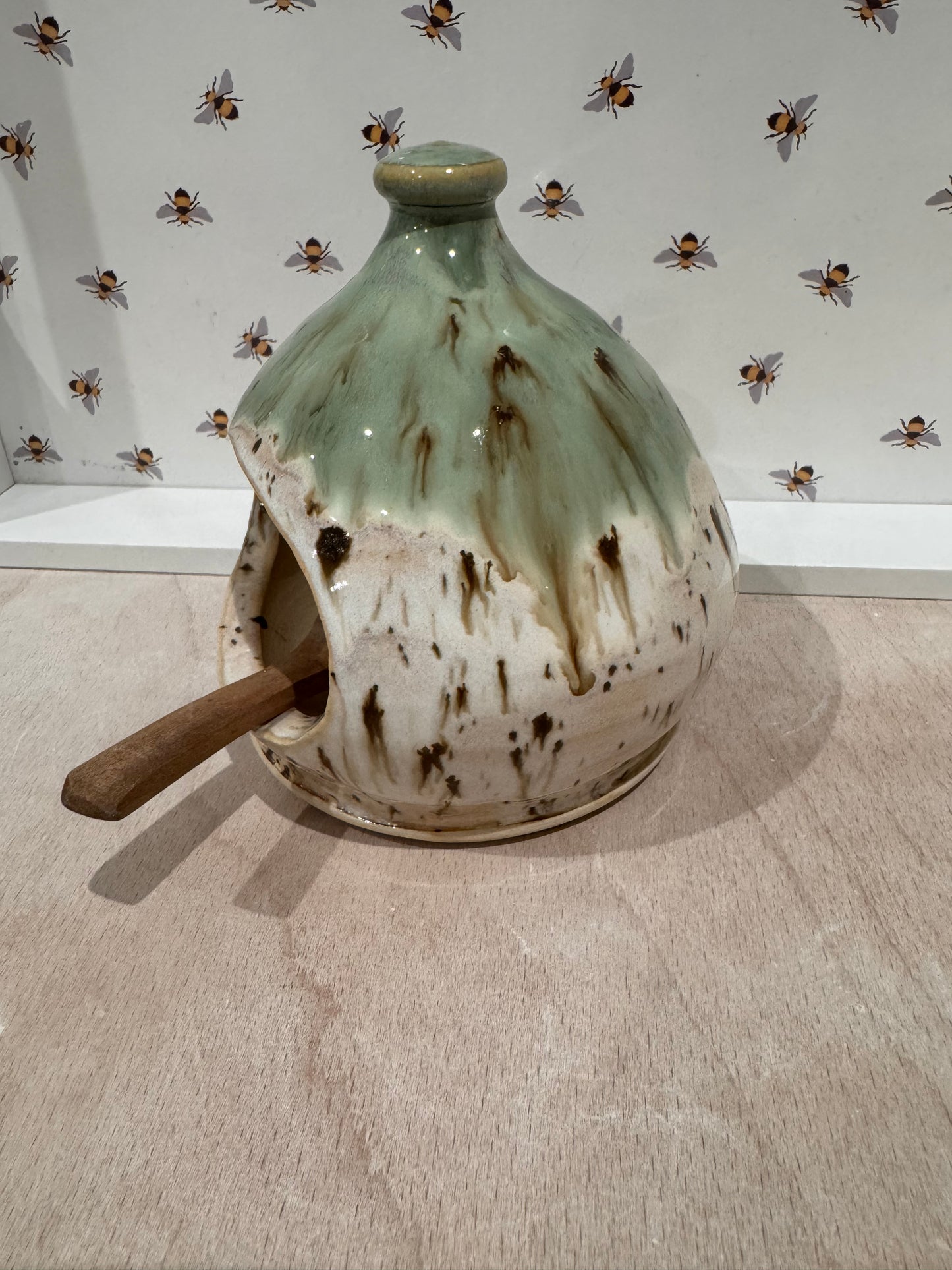 Salt pig (green/ cream/ flecks)