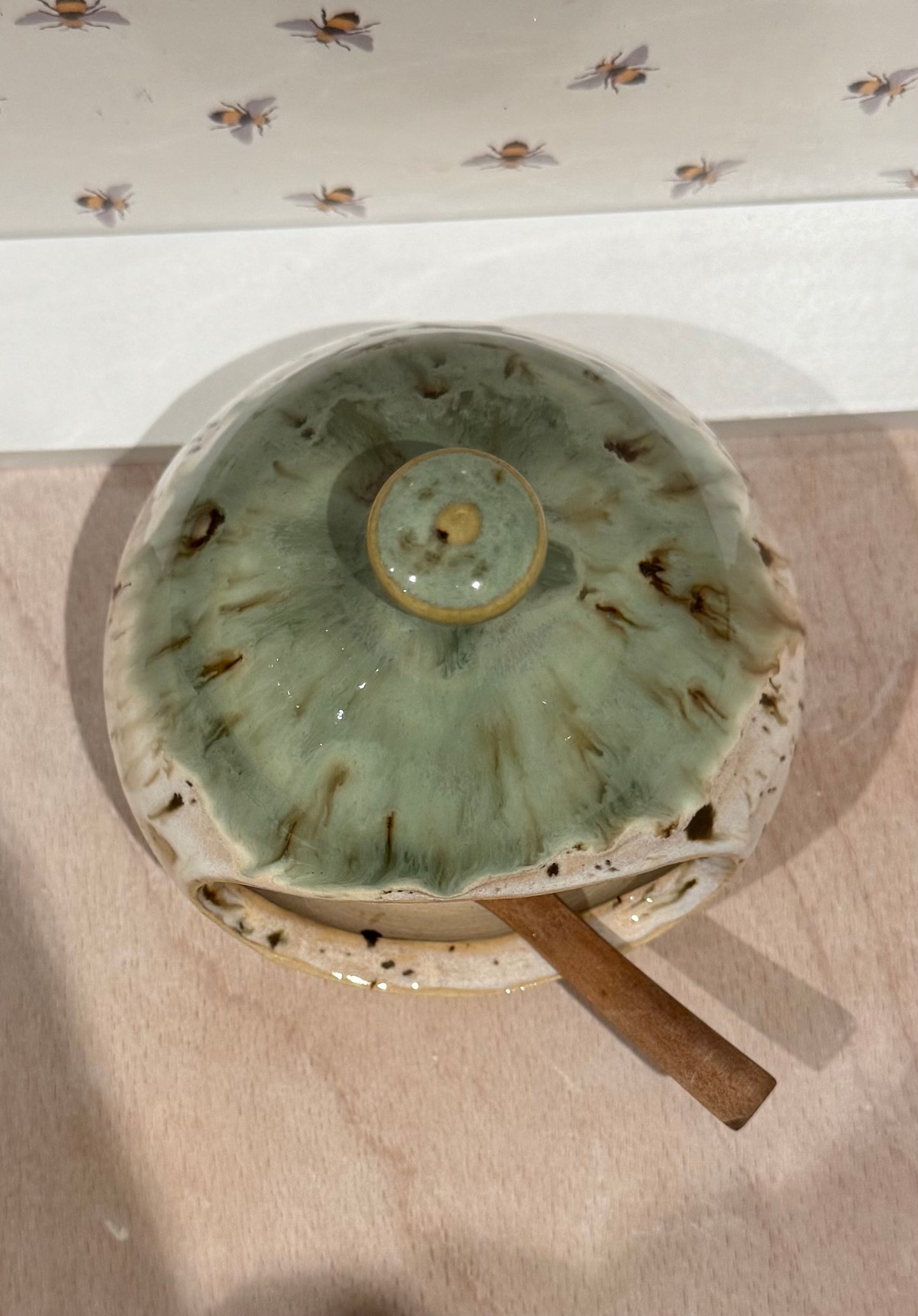 Salt pig (green/ cream/ flecks)