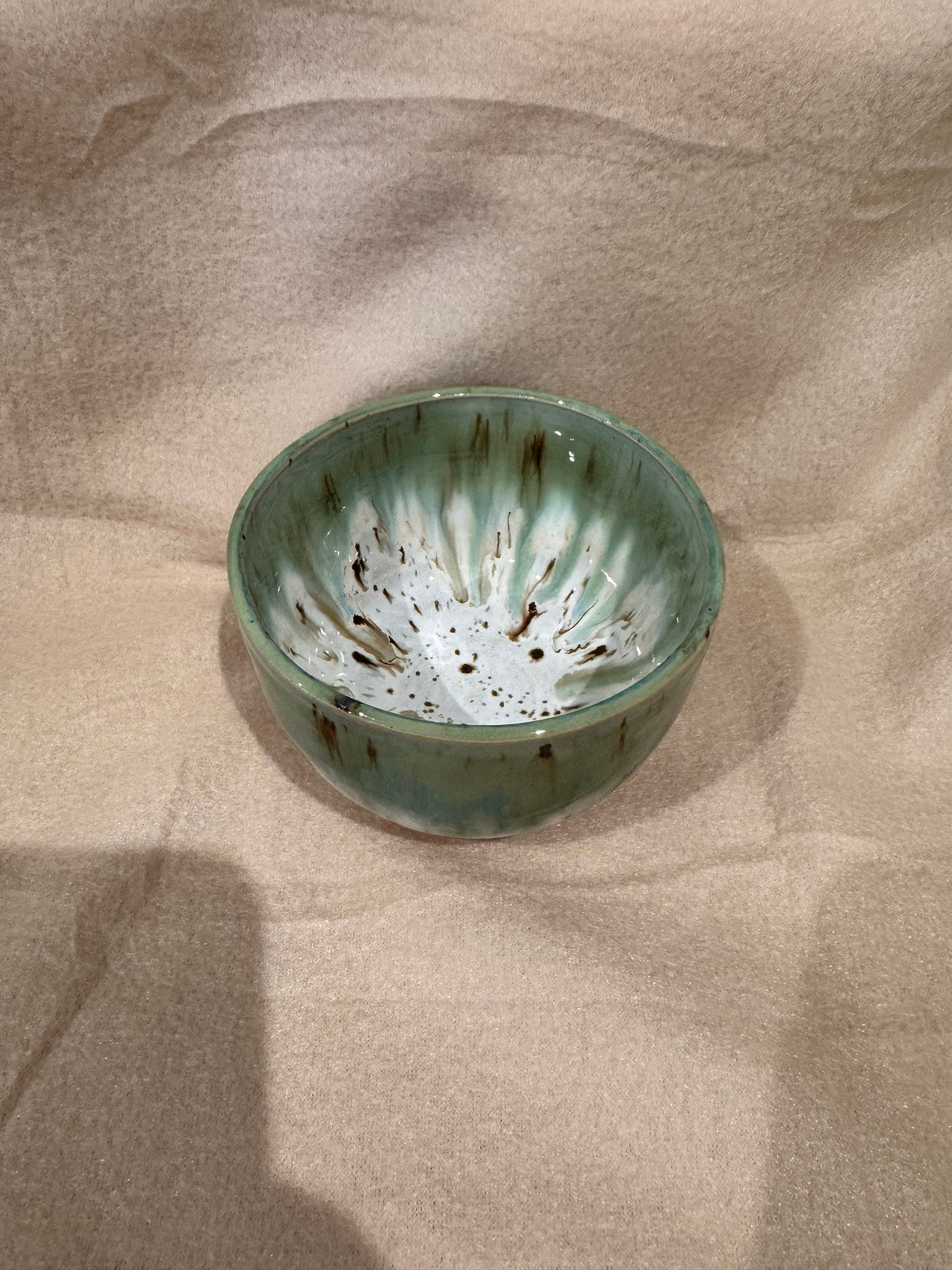 Bowl (greens/ creams/ browns)