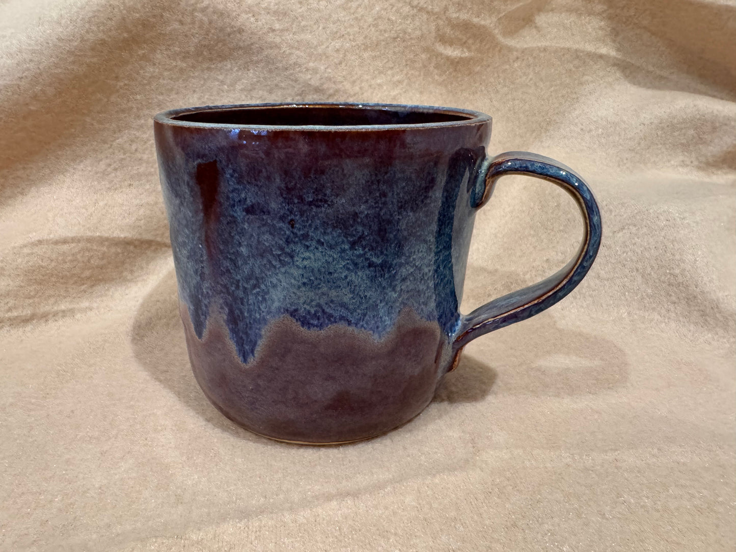 A mug (purple-blue inside & out)