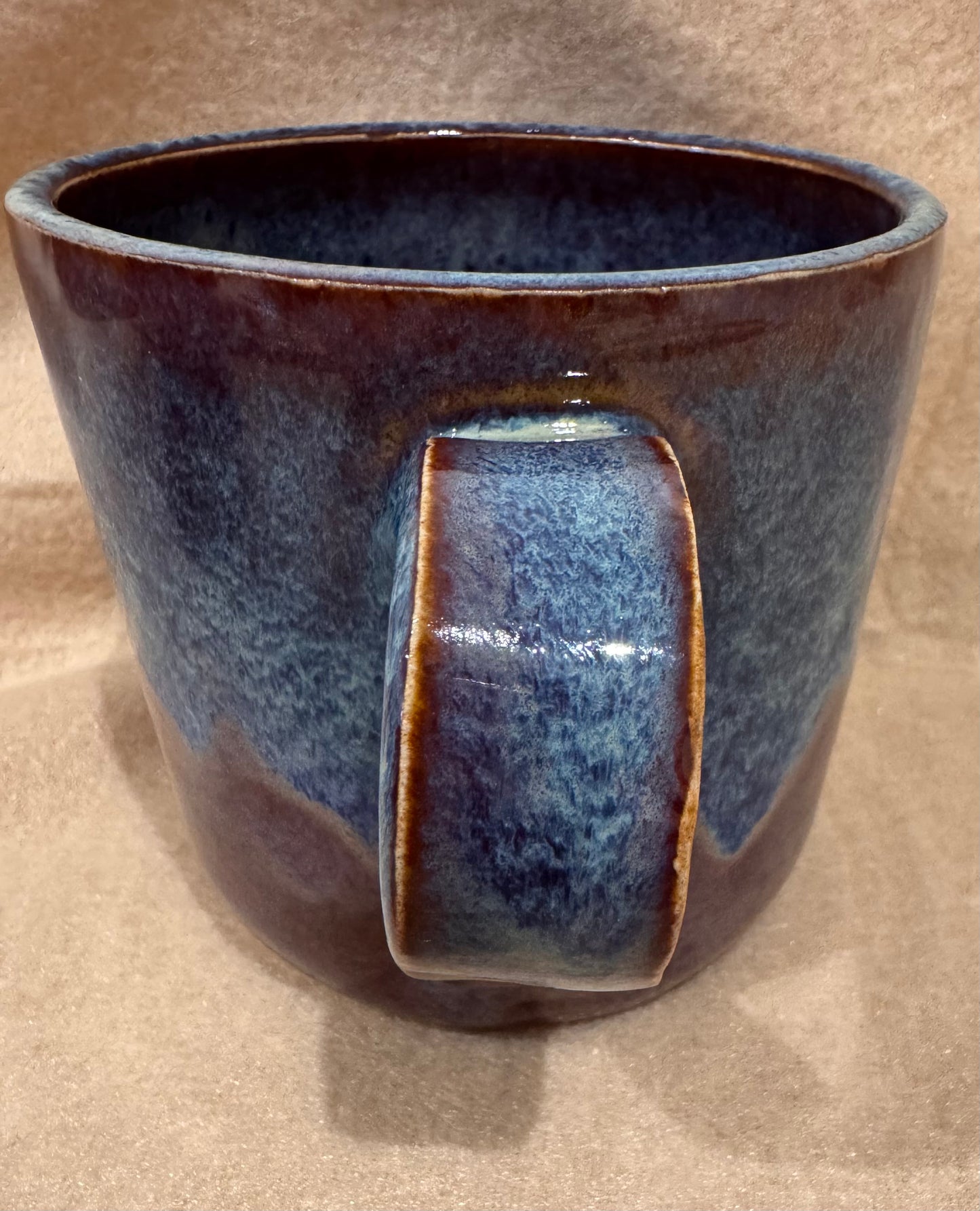 A mug (purple-blue inside & out)