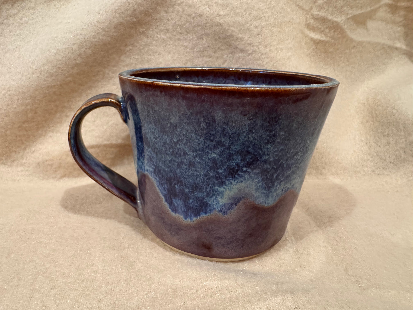 A mug (purple-blue inside & out)