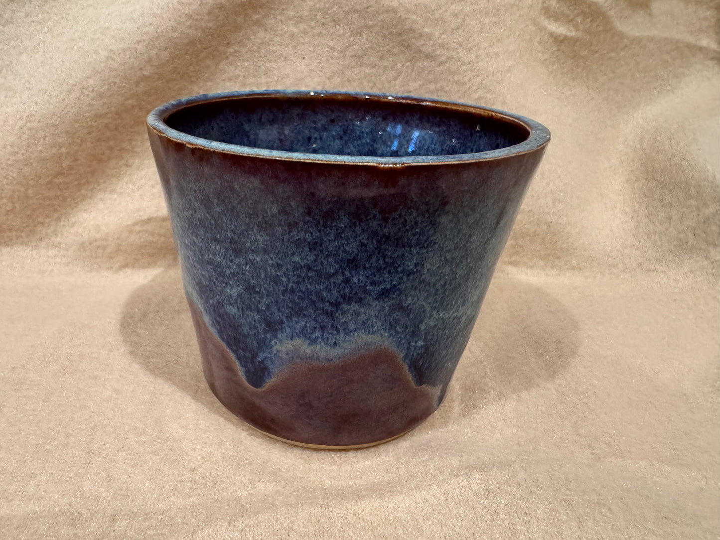 A mug (purple-blue inside & out)