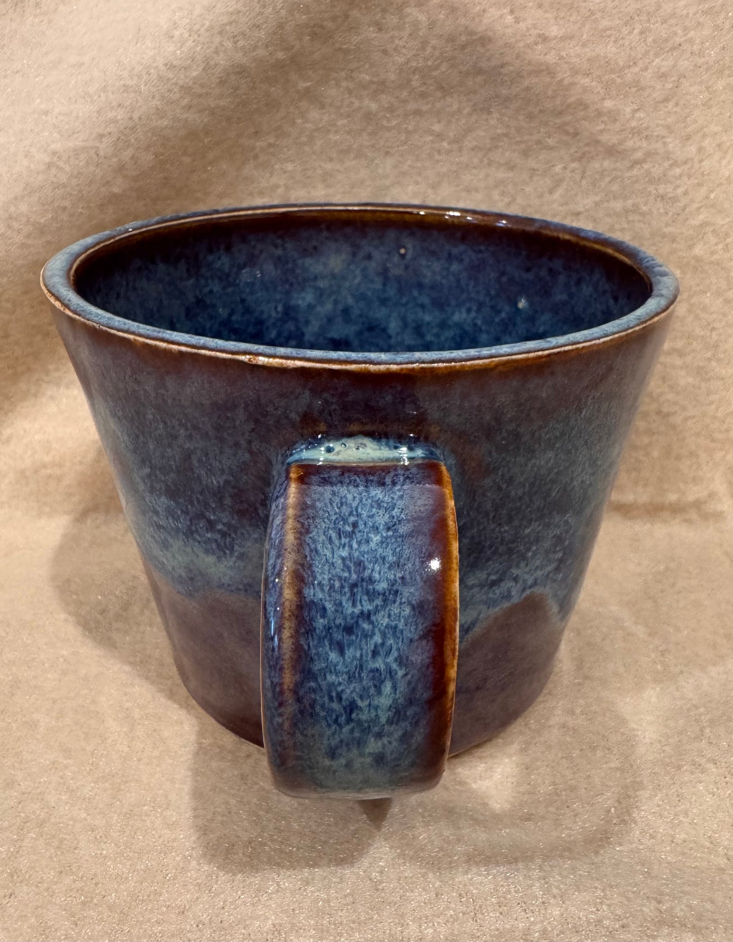 A mug (purple-blue inside & out)
