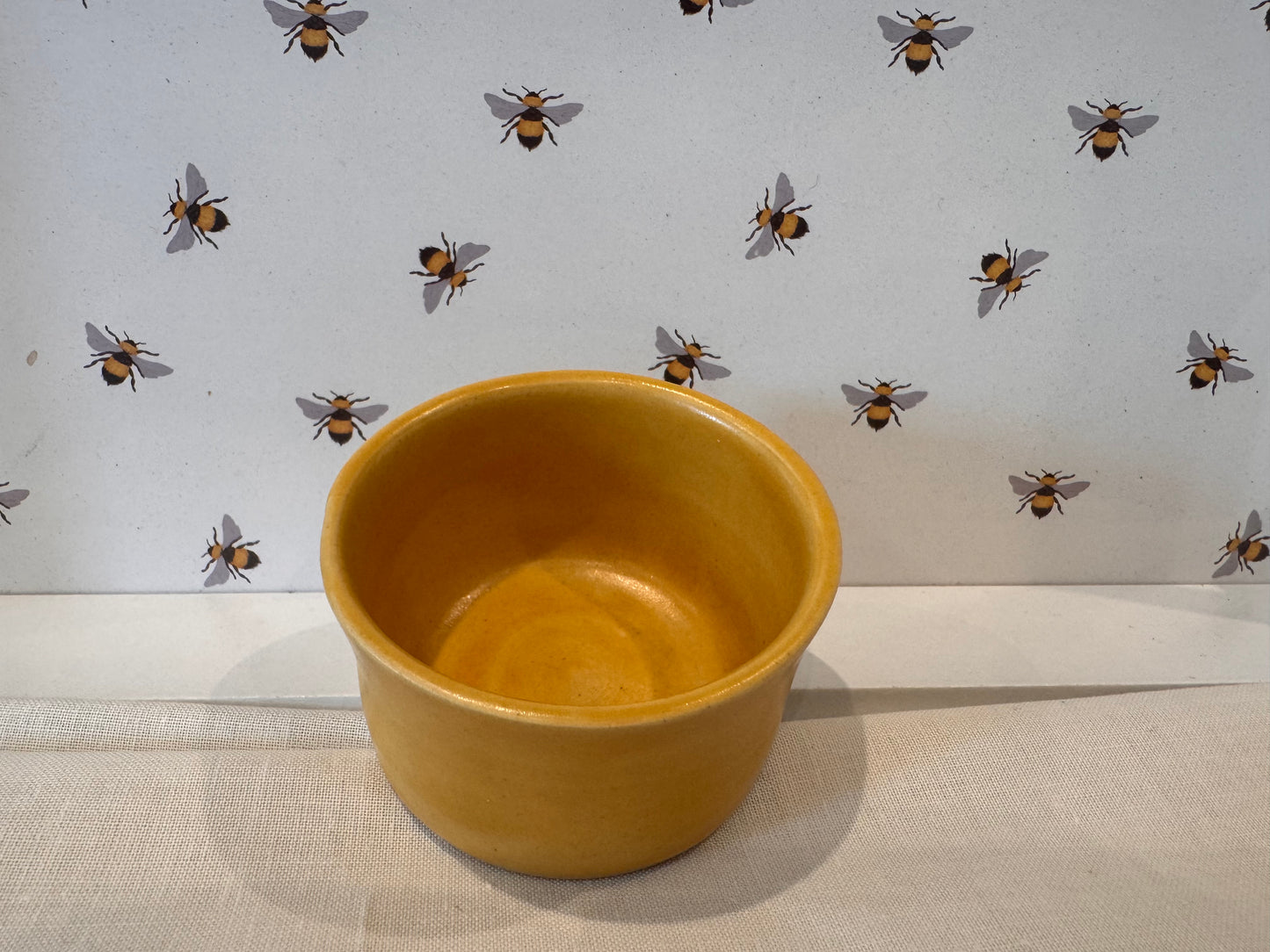 Tea light holder in yellow (candle included)