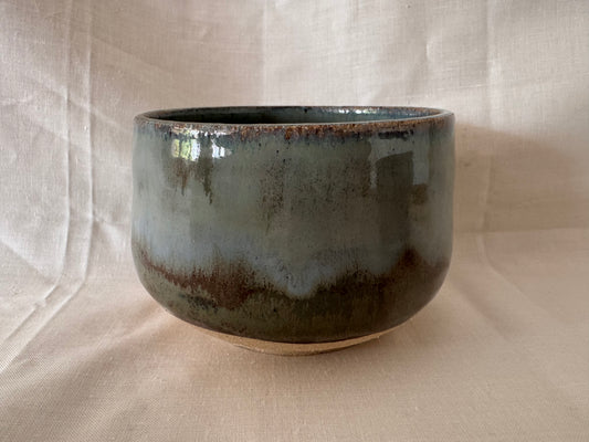 Large bowl (green-grey tones,  for soup)